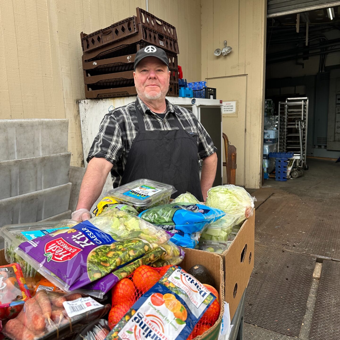 Volunteer rescuing food in NW Connecticut